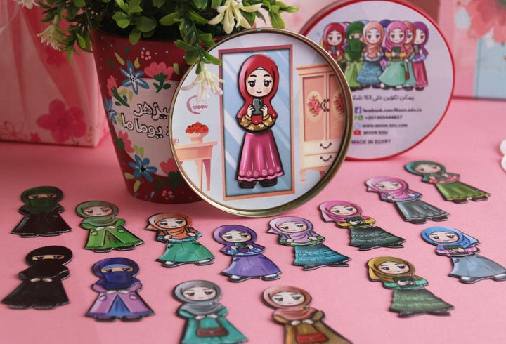 Puzzle Magnetic Hijab , 30 pieces , 10+ years old
