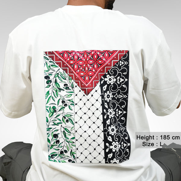 T-shirt surdimensionné Blossom of Palestine