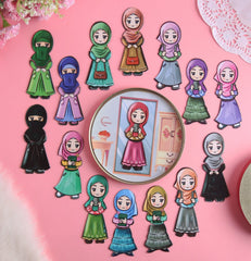 Puzzle Magnetic Hijab For Kids