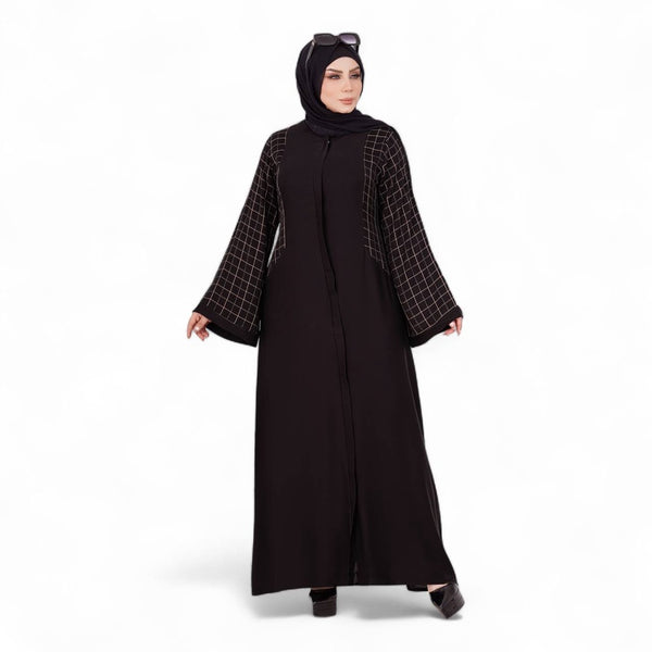 Silk Black Abaya