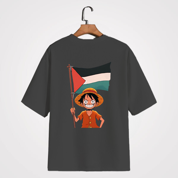 Luffy of Palestine Übergroßes T-Shirt