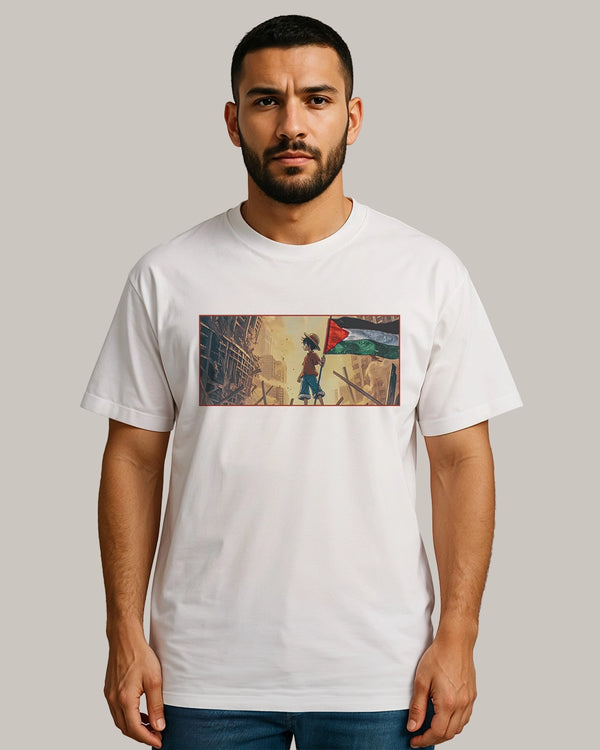 Lofy carries Palestine Flag Anime Fit T-Shirt