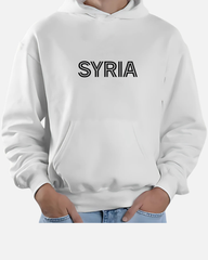 Syria Bold English Typography Hoodie