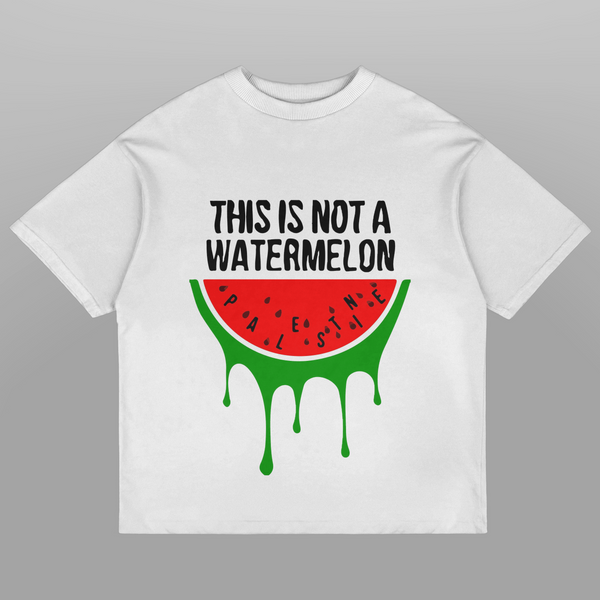 Dies ist kein übergroßes T-Shirt mit Wassermelonen-Print