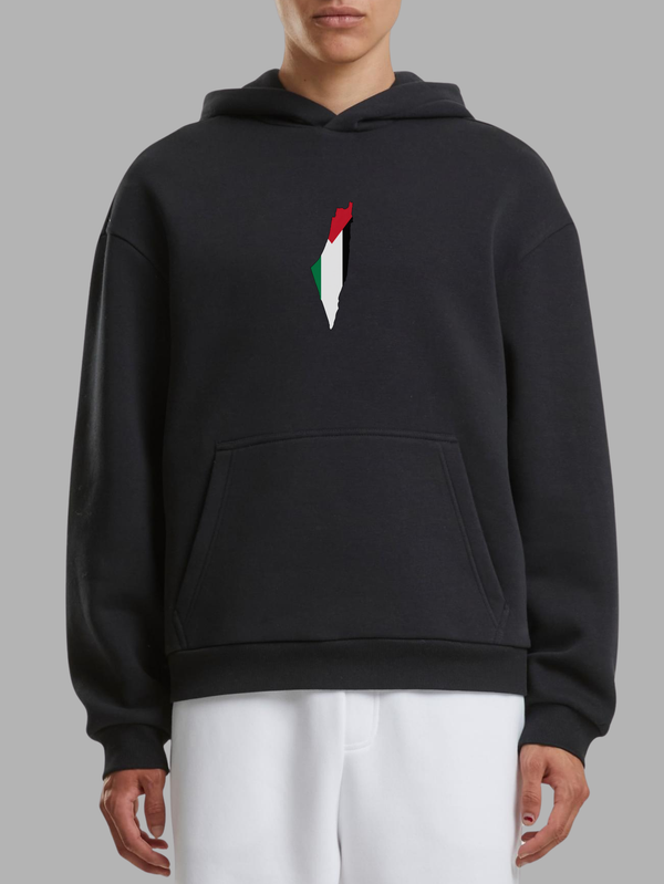 Palestine Flag Map Hoodie