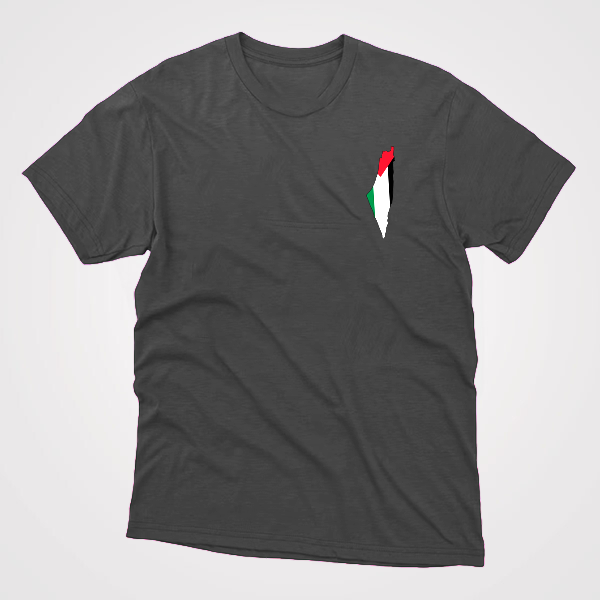 Palestine Flag Map Fit T-Shirt