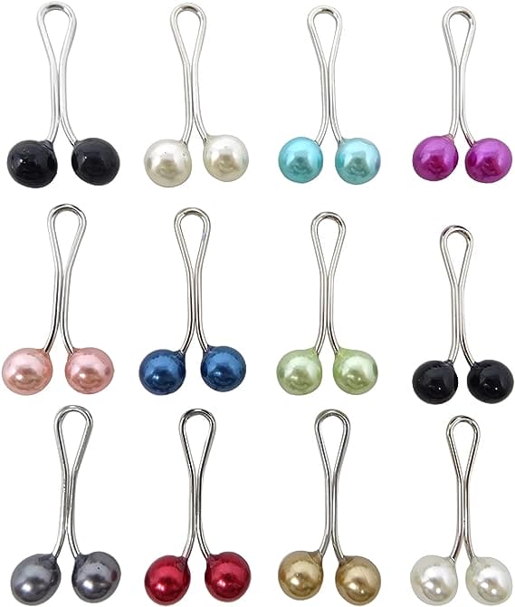 Crystal Rhinestone Ball Pearl Hijab Pins
