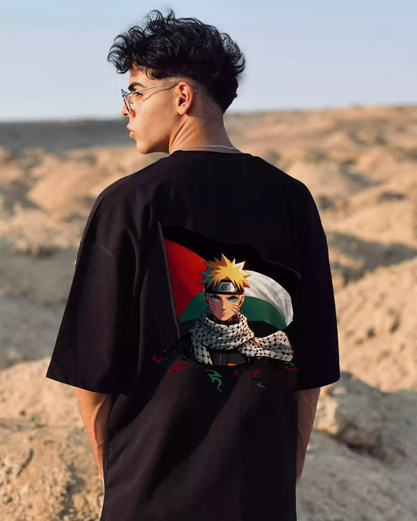 Naruto Palestine Oversized T-Shirt