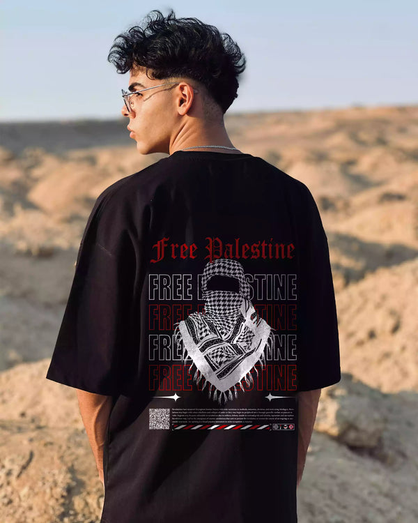 Masked Palestine Oversized T-Shirt