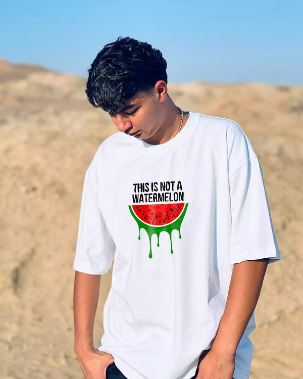 Dies ist kein übergroßes T-Shirt mit dem Aufdruck „Watermelon Palestine“