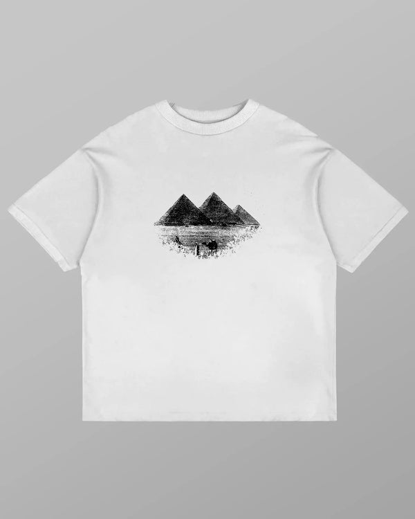 Übergroßes T-Shirt mit ägyptischem Ikon