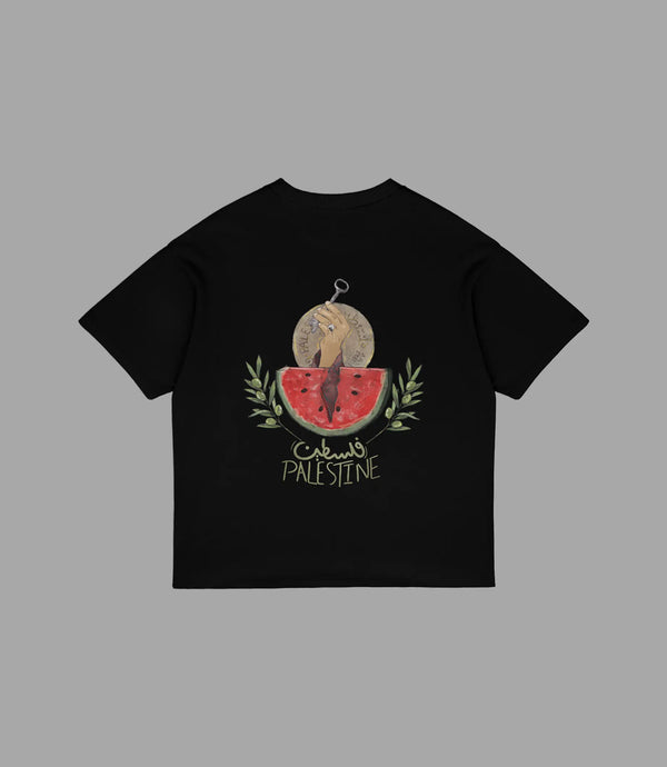 Übergroßes T-Shirt mit Aufdruck „Heritage Palestine“