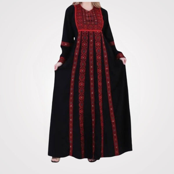 Embroidered Palestine Abaya