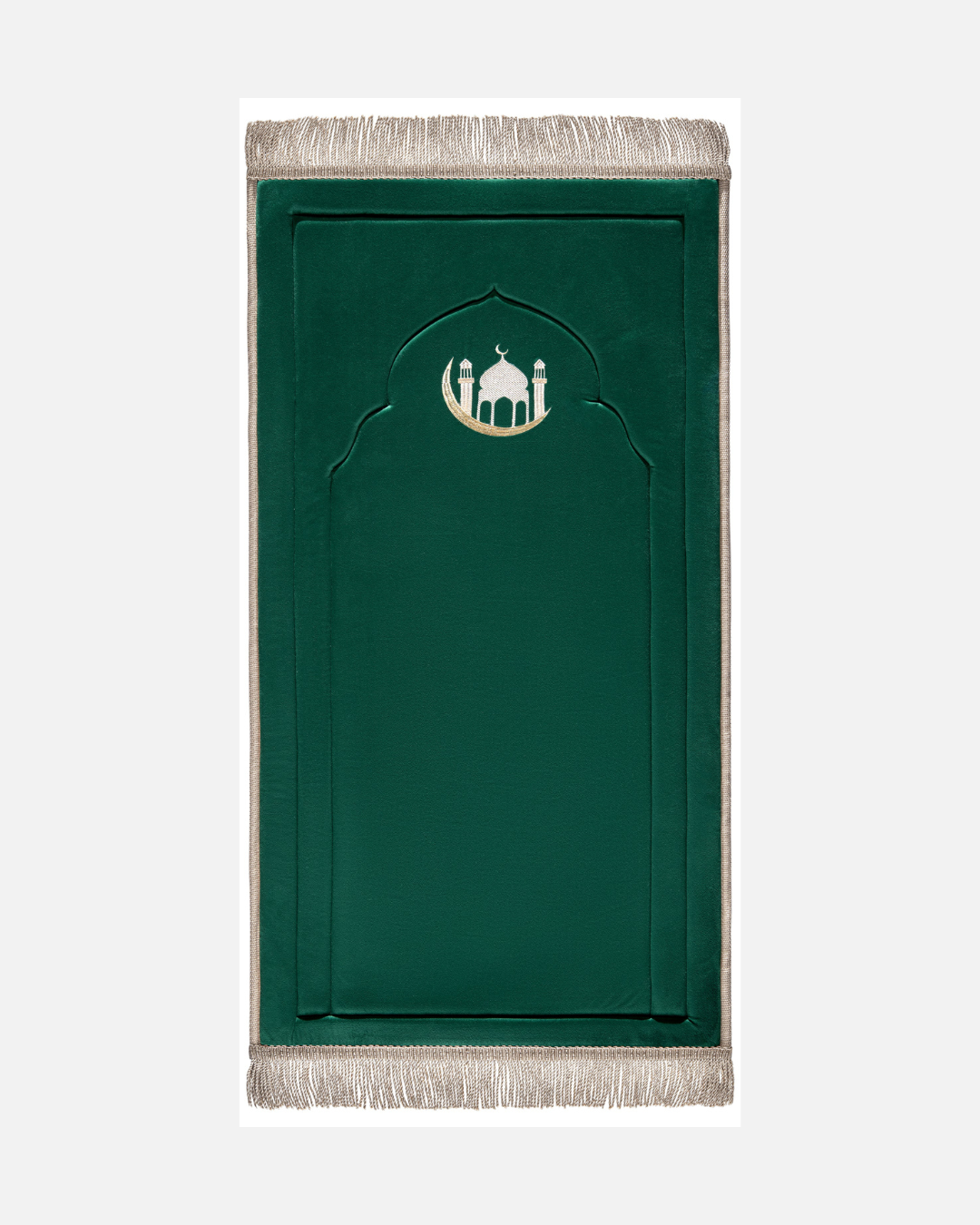 Emerald Green Embroidery Prayer Mat