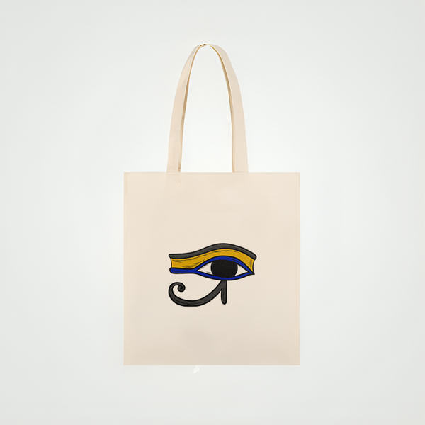 Eye of Horus Tote Bag with Ancient Egyptian Symbol Design