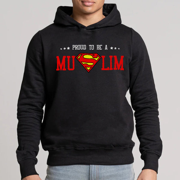 Übergroßer Hoodie „Super Muslim“