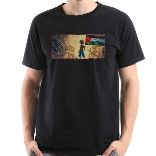 Lofy trägt die palästinensische Flagge Anime Fit T-Shirt