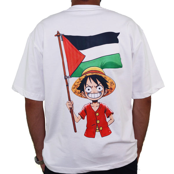 Luffy of Palestine Übergroßes T-Shirt