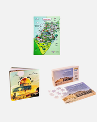 Palestine Educational Set for Kids Puzzles and Books