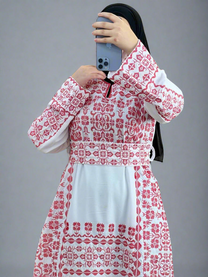Thobe Rafah Rafah Style Palestinian Thobe – Traditional Embroidery & Modest ...