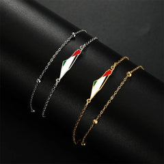 Palestine Map Flag Bracelet
