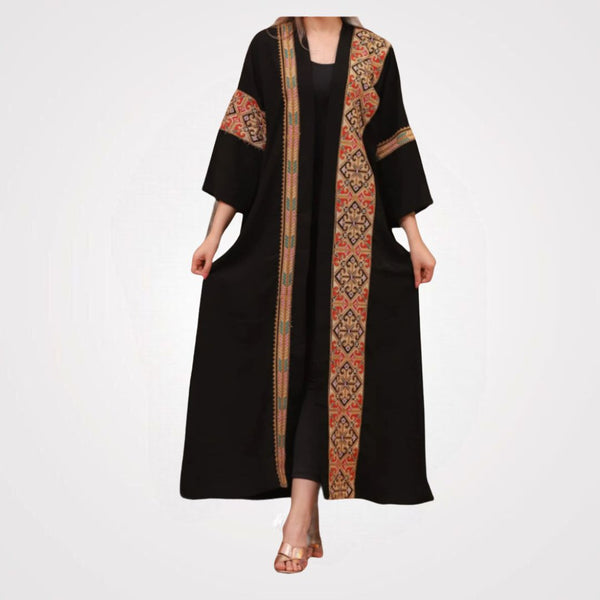 Laila Abaya Crepe - Palestinian Abaya