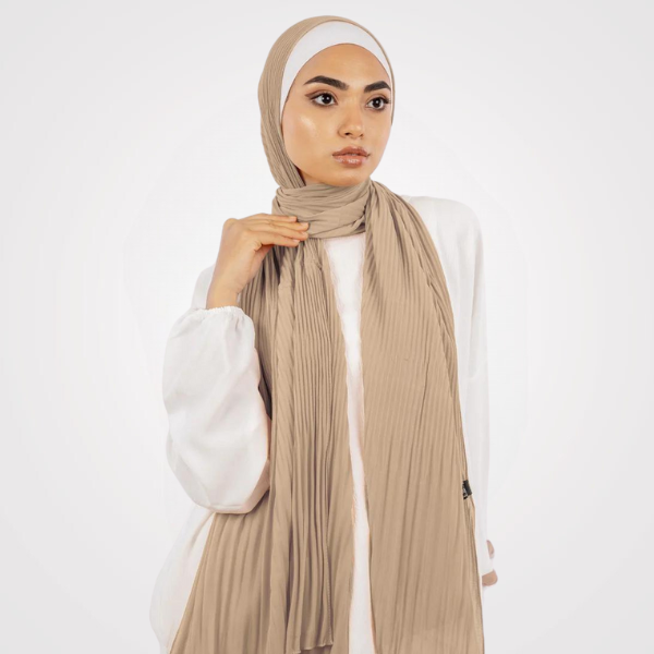 Pleated Chiffon Scarf 