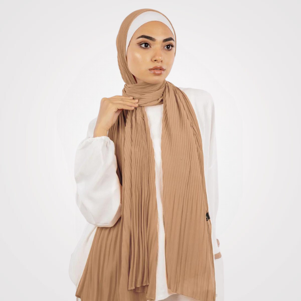 Pleated Chiffon Scarf 