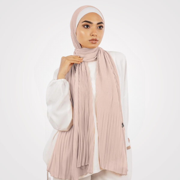 Pleated Chiffon Scarf 