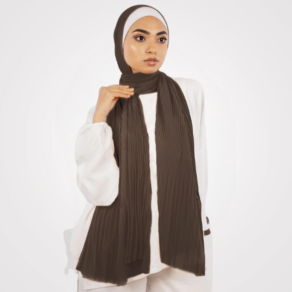 Pleated Chiffon Scarf 