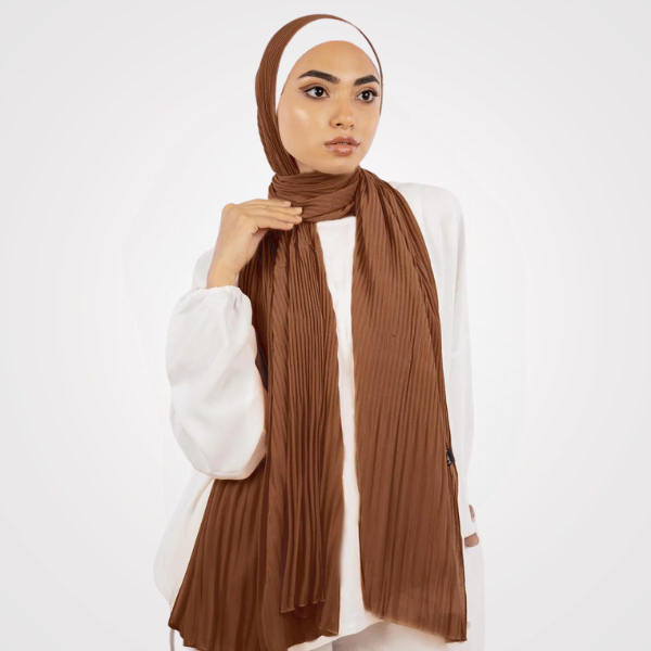 Pleated Chiffon Scarf 