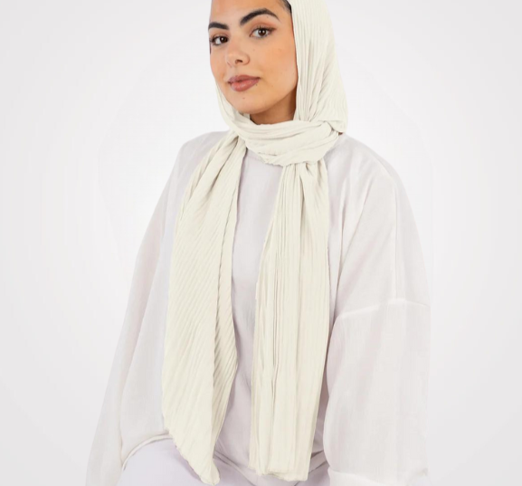 Pleated Chiffon Scarf 