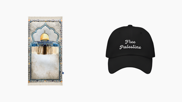 Palestine Prayer Mat & Cap Bundle