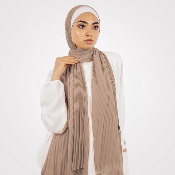 Pleated Chiffon Scarf 