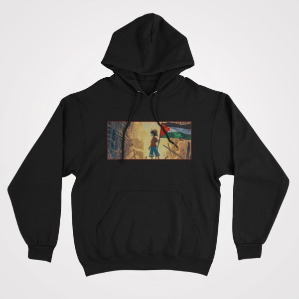 Palestine Flag Anime Hoodie