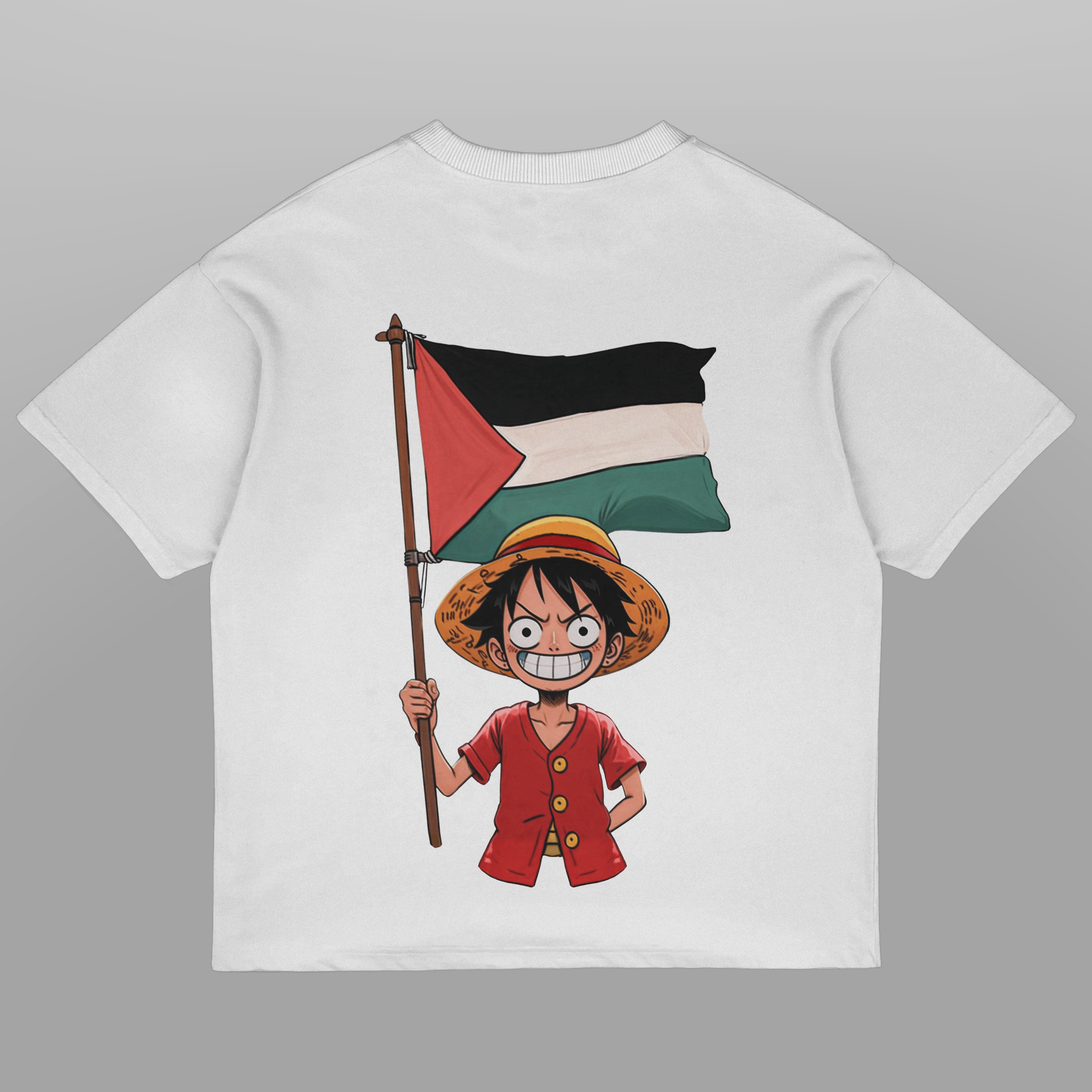 Luffy of Palestine Oversized T-shirt