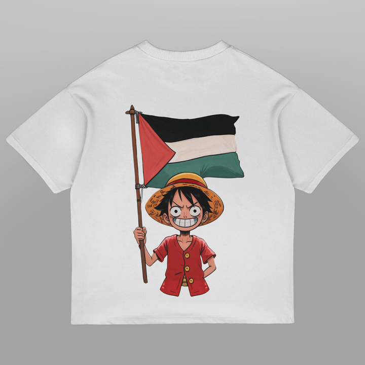 Luffy of Palestine Oversized T-shirt