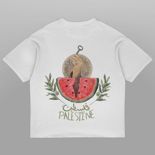 T-shirt surdimensionné du patrimoine palestinien