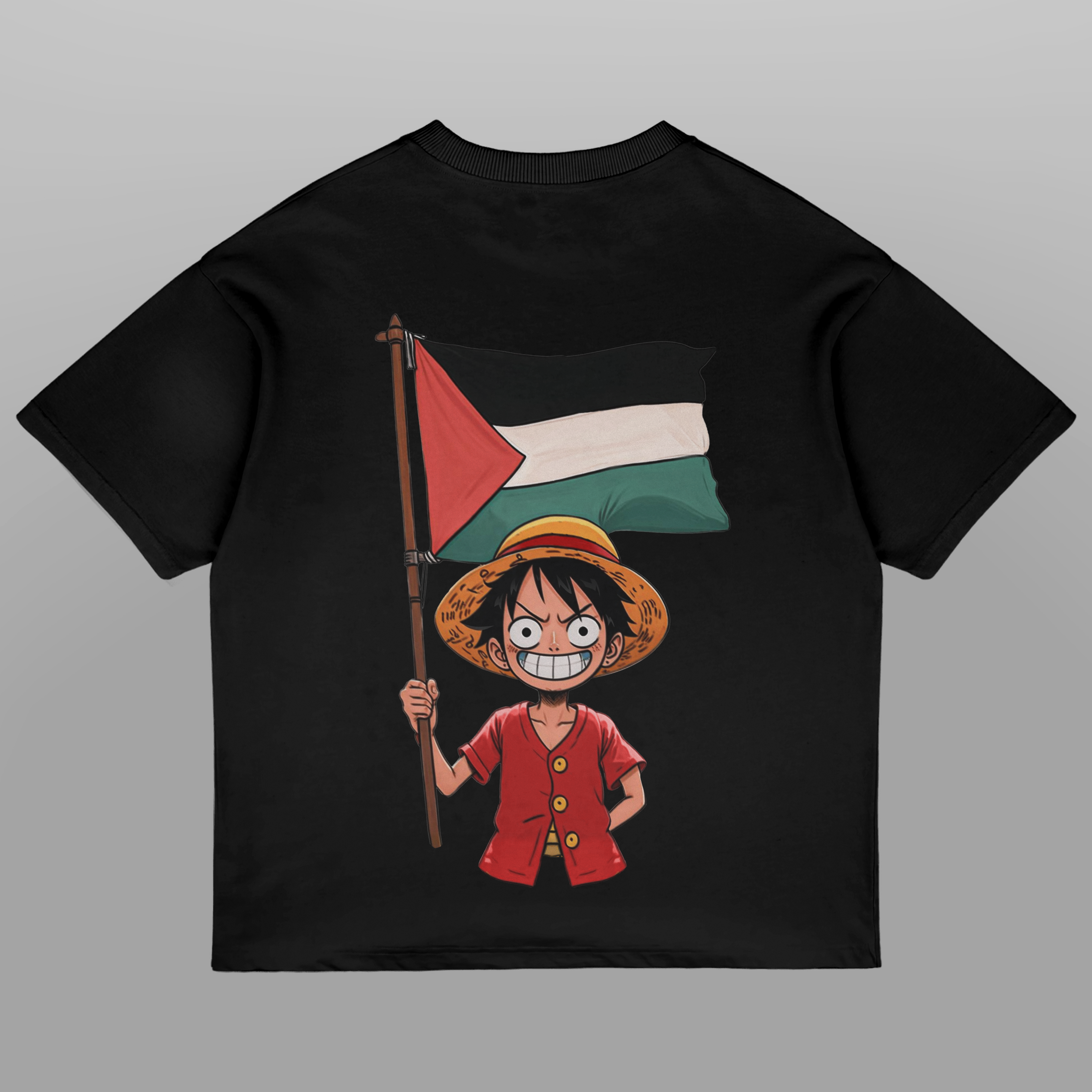 Luffy of Palestine Oversized T-shirt