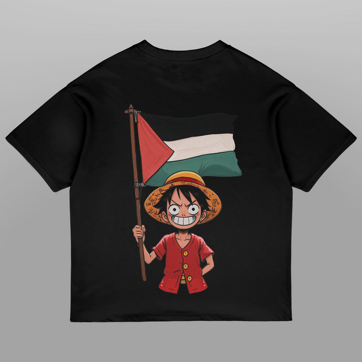 Luffy of Palestine Oversized T-shirt