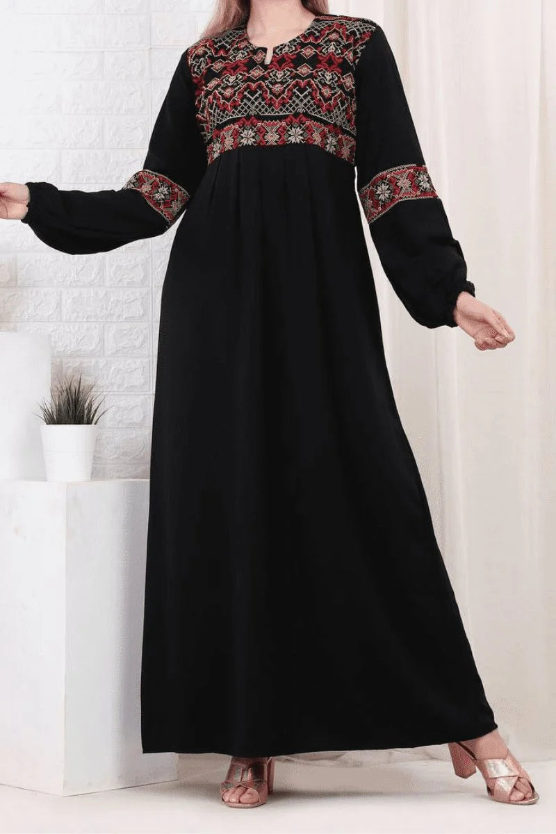 Qamar Abaya Crepe Palestine Abaya