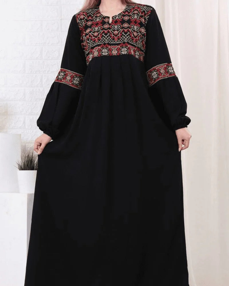 Qamar Abaya Crepe Palestine Abaya