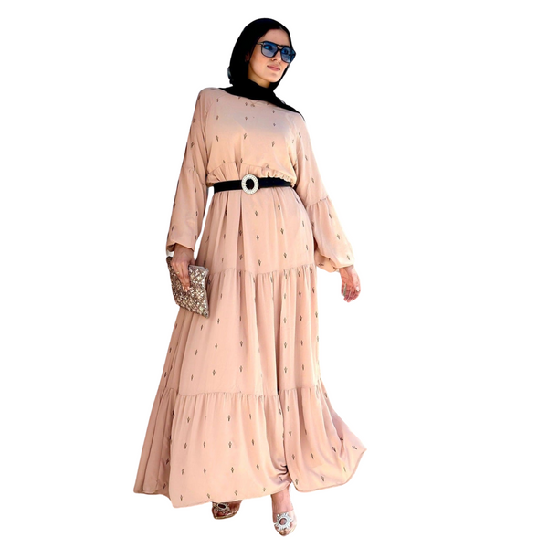 فستان مطرز طبقات 5320