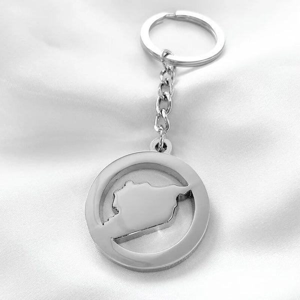 Syrian Map Keychain