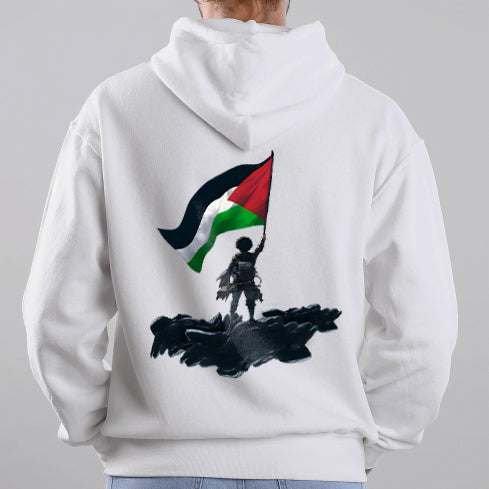 Sweat à capuche surdimensionné attaque sur Titan édition Palestine