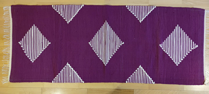 Woven Rug - Triangles Frame