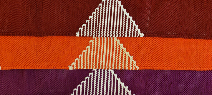 Woven Rug - Triangles Frame