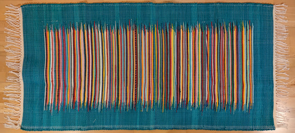 Woven Rug - Striped Frame Style - Recycled