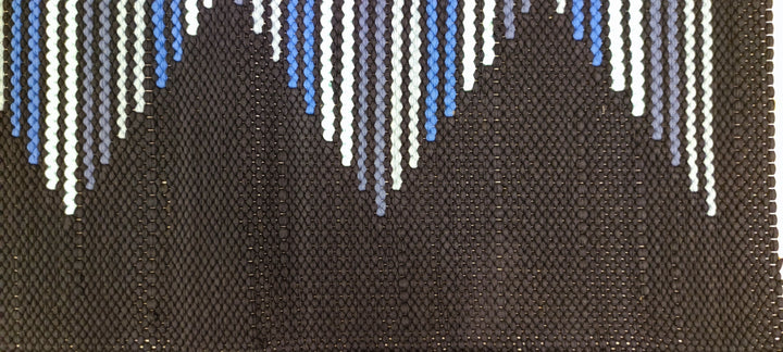 Woven Rug - Striped Triangles