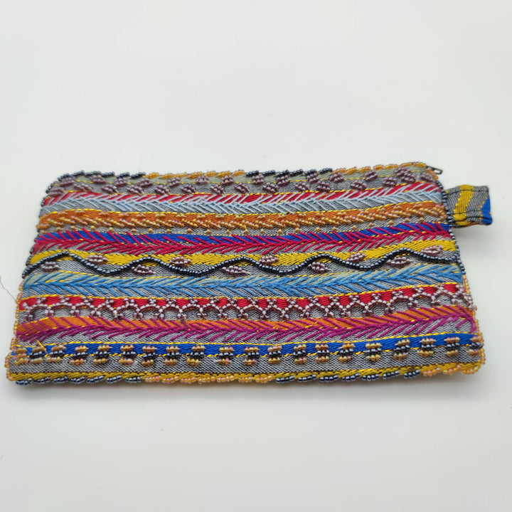 Beaded Fabric Medium Purse - Sinai Style (20 * 11,5 cm) - Wallets & Money Clips - Purse, Recycled - Arsinoe - Handmade